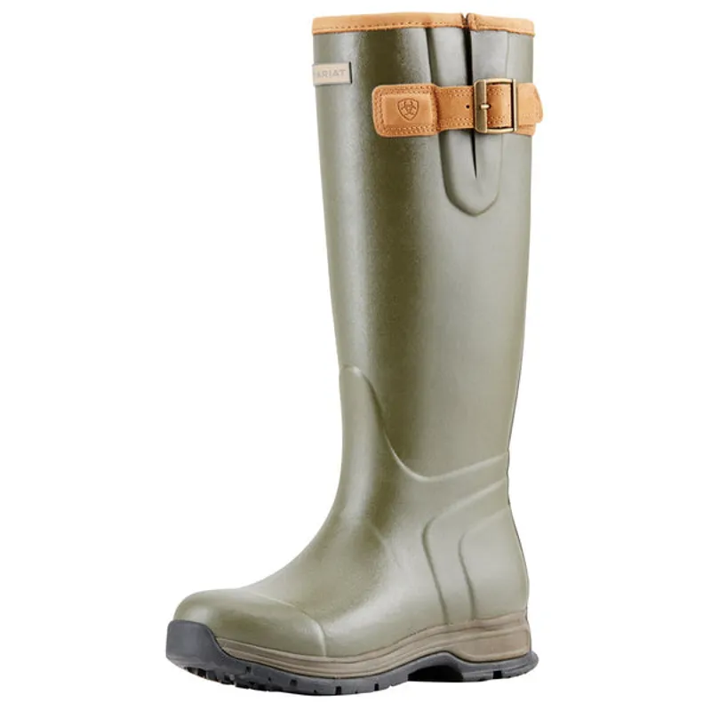 Ariat Ladies Burford Wellington Boots in Olive-1